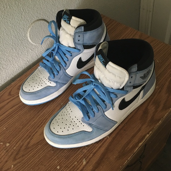Jordan Other - Blue and white suede air Jordans